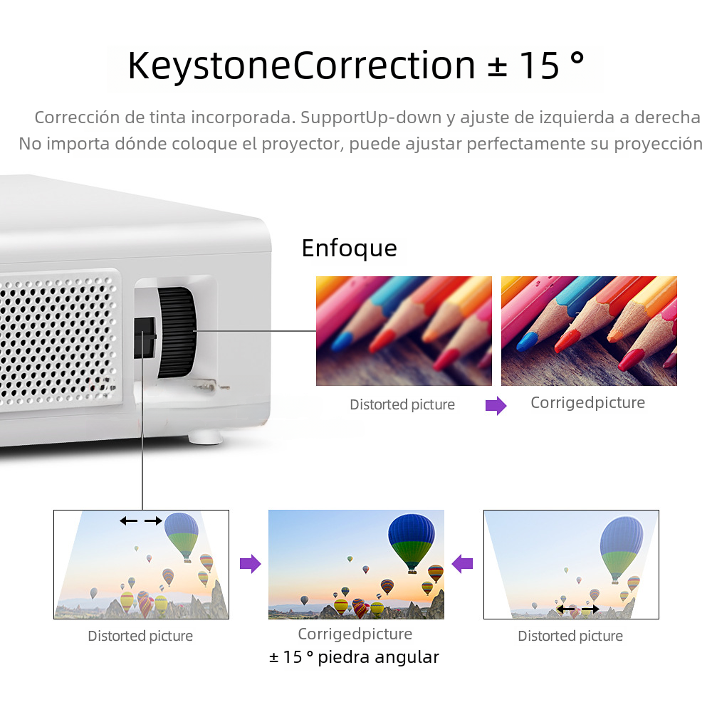 AKEY7 MAX HD Cinema Projector - outdoor movie projector