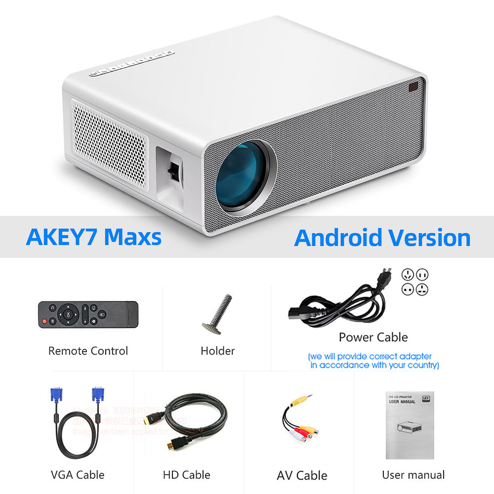 AKEY7 MAX HD Cinema Projector - outdoor movie projector